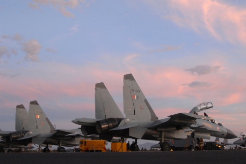 Docelowo BVS mają dysponować 272 Su-30MKI do 2018. Jednak w przypadku fiaska negocjacji dotyczących zakupu francuskich Rafale, liczba ta może znacznie wzrosnąć / Zdjęcie: US Air Force
