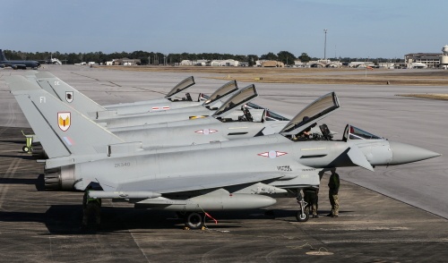 RAF wysłały do Nellis 8 samolotów wielozadaniowych Eurofighter Typhoon FGR4