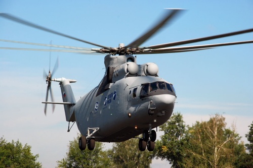 Prototyp Mi-26T2 podczas prób w locie / Zdjęcie: Wiertalioty Rossii
