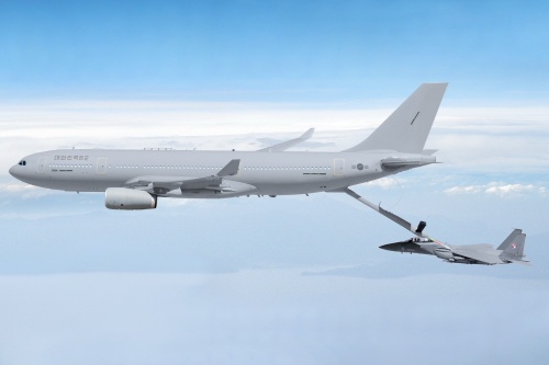 Wojska lotnicze Republiki Korei do 2019 odbiorą 4 wielozadaniowe samoloty transportowo-tankujące A330 MRTT / Rysunek: Airbus Defence and Space