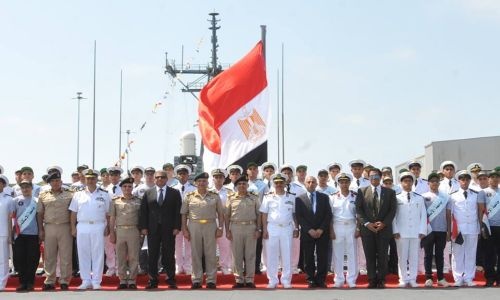 31 lipca w Aleksandrii miała miejsce oficjalna ceremonia powitania w kraju Tahya Misr, nowej egipskiej fregaty rakietowej typu FREMM / Zdjęcie: MO Egiptu