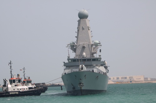 W Katarze znajduje się także brytyjski niszczyciel rakietowy HMS Defender (D36), typ 45 / Zdjęcia: Michał Jarocki