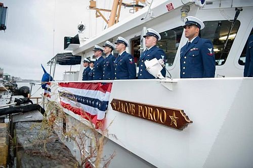 USCGC Jacob Poroo odebrano we wrześniu. Ceremonię przekazania zorganizowano w Key West na Florydzie / Zdjęcie: USCG