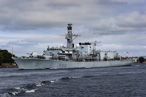 HMS Argyll opuszcza bazę w Devonport rozpoczynając nową misję bojową / Zdjęcie: MO Wielkiej Brytanii