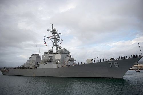 USS Higgins powrócił do portu w San Diego po zakończeniu misji na Pacyfiku / Zdjęcie: Mass Communication Specialist 3rd Class Justin R. Pacheco, USN