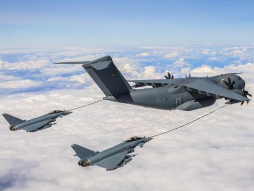 W najbliższym czasie A400M będzie podawał paliwo samolotom koalicji zwalczającej terrorystów na Bliskim Wschodzie / Zdjęcie: Luftwaffe 