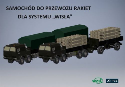 Zastosowanie samochodów ciężarowych polskiej produkcji jest jednym z elementów polonizacji systemu obrony powietrznej Patriot / Ilustracja: WZU 
