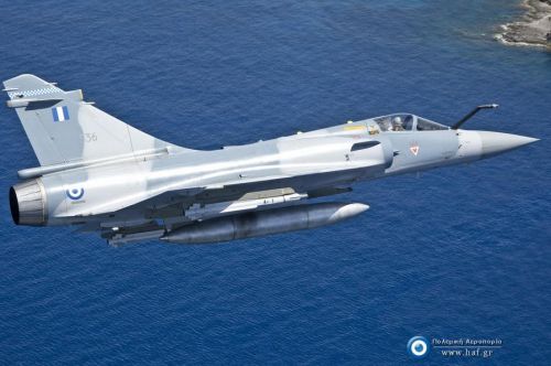 Obecnie Polemikí Aeroporía mają na stanie 17 Mirage 2000EG, 25 Mirage 2000-5 Mk.2 (na zdjęciu) i 2 Mirage 2000 BG / Zdjęcie: MO Grecji