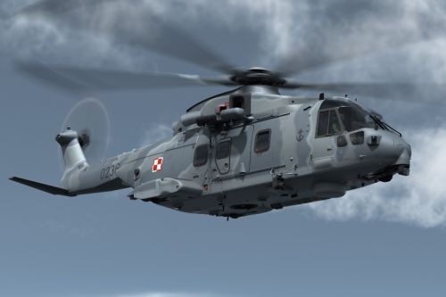 AW101 Merlin w barwach Marynarki Wojennej RP / Ilustracja: Leonardo 