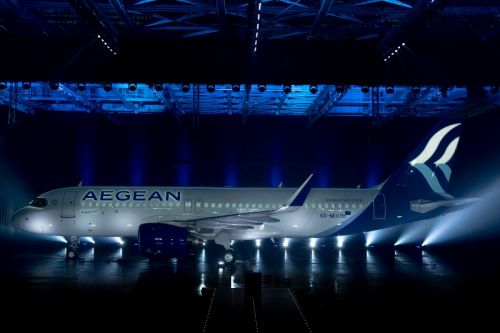 Pierwszy Airbus A320neo przekazany Aegean Airlines, w nowym malowaniu / Zdjęcie: Pratt & Whitney