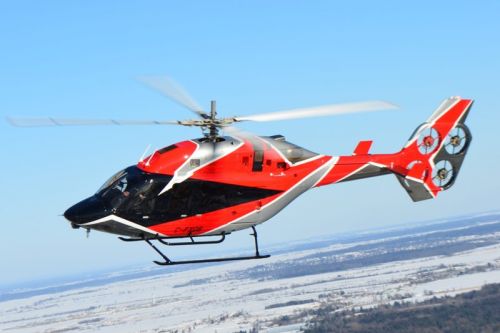 Bell 429 z EDAT podczas jednego z lotów próbnych / Zdjęcie: Bell 