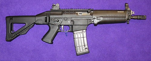 SIG Sauer SIG556 będący jednym z konkurentów na broń zastępującą subkarabinki L22A2 oraz pistolety maszynowe MP5