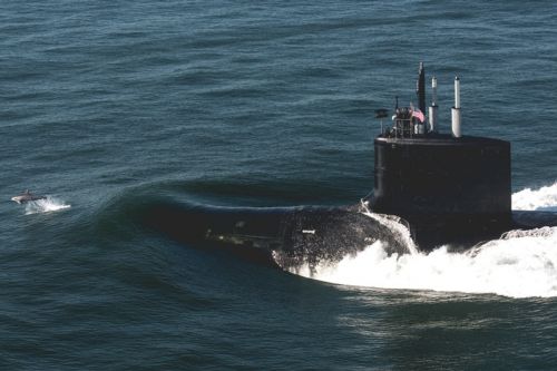 USS Delaware (SSN 791) podczas prób morskich / Zdjęcie: US Navy