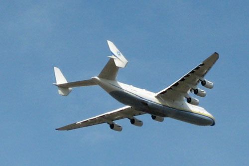 An-225 podchodzi do lądowania na Okęciu / Zdjęcie: Wojciech Łuczak