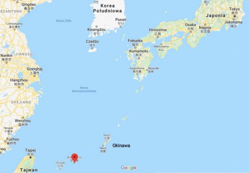 Japońska wyspa Miyakojima jest położona tuż przy wyspie Tajwan i prawa do niej zgłasza także Chińska Republika Ludowa / Grafika: Google Maps 