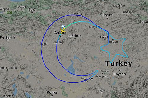 Trasę rocznicowego lotu Boeinga 777-3F2(ER) Turkish Airlines zarejestrował Flightradar24