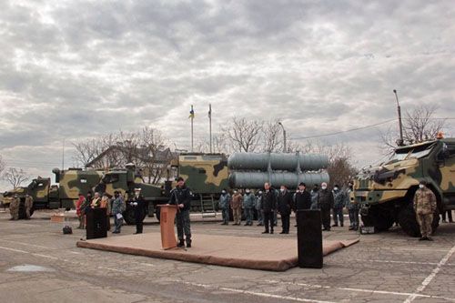 Uroczystość oficjalnego przyjęcia do uzbrojenia pierwszego mobilnego kompleksu przeciwokrętowego Neptun / Zdjęcie: MO Ukrainy