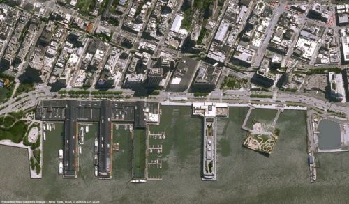 Zdjęcie fragmentu Nowego Jorku wykonane przez satelitę Pléiades Neo 3 / Zdjęcie: Airbus