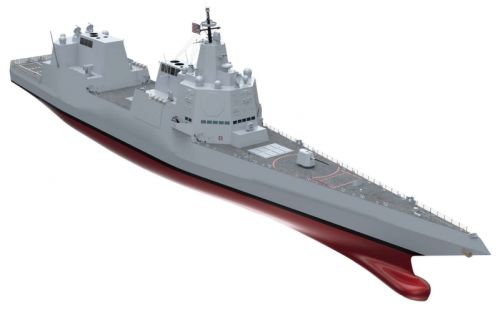 Koncepcja DDG(X) zakłada, że nowy okręt będzie przystosowany do zamontowania broni nowej generacji i licznych modernizacji systemów okrętowych / Ilustracja: PEO Ships