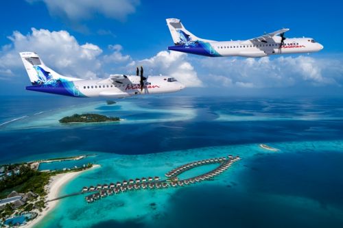 ATR 72-600 i 42-600 w barwach linii Maldivian / Ilustracja: ATR