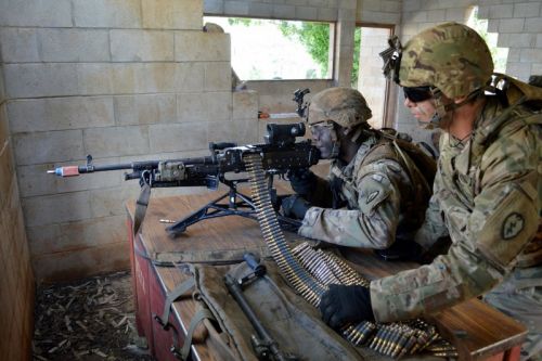 Karabin w wersji M240L ma masę obniżoną o 1,6 kg / Zdjęcie: US Army