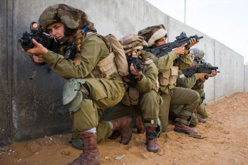 Żołnierze batalionu Karakal podczas ćwiczeń w Izraelu. Jednostkom, w których służą mężczyźni i kobiety przydziela się zadania mniej wymagające, głównie takie, które nie wiążą się z przekraczaniem granicy / Zdjęcie: Siły Obronne Izraela