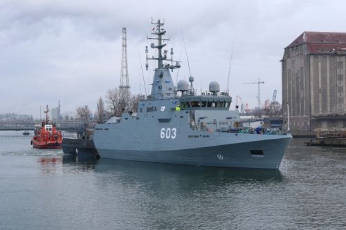 Niszczyciel min ORP Mewa ma zostać przekazany odbiorcy w II kw. br. / Zdjęcie: Remontowa Shipbuilding