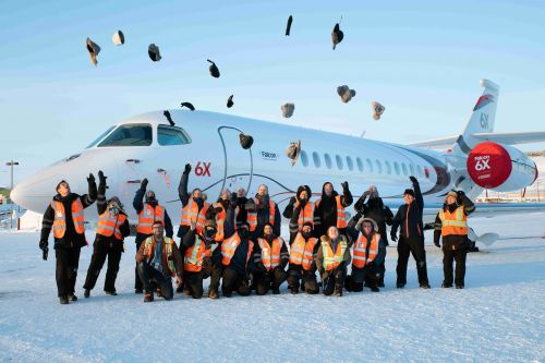 Podczas prób w kanadyjskim Iqaluit Falcon 6X operował w temperaturach dochodzących do –37°C / Zdjęcia: Dassault Aviation