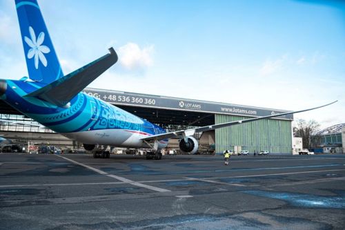 W styczniu br. personel LOTAMS wykonał dwa przeglądy ciężkie typu C samolotów Boeing 787 Dreamliner linii Air Tahiti Nui / Zdjęcie: LOTAMS