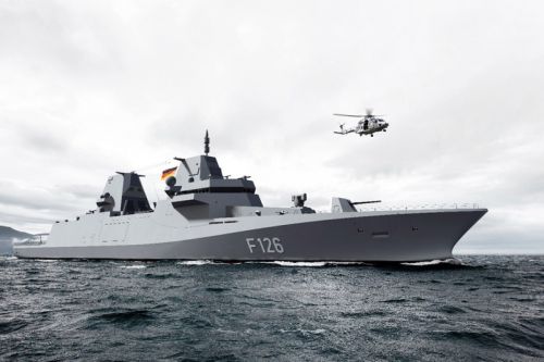 Radary TRS-4D w innych wariantach są już używane na niemieckich okrętach, w tym na fregatach F126 i korwetach K130 drugiej transzy / Ilustracja: Hensoldt