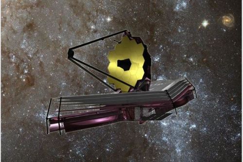 Artystyczne wyobrażenie teleskopu kosmicznego Webba / Ilustracja: Airbus