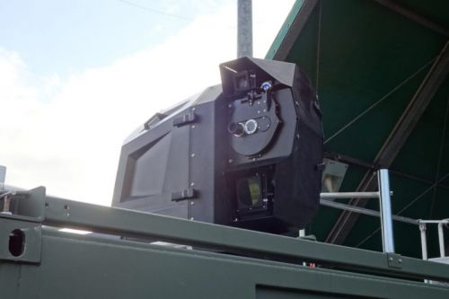 Testowany laser składał się 5 modułów 2-kW dających moc wyjściową 10 kW / Zdjęcie: Rheinmetall