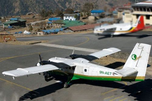 Samolot DHC-6 Twin Otter 300 zn. rej. 9N-AET, który rozbił się dziś w Nepalu / Zdjęcie: Twitter – indianexpress