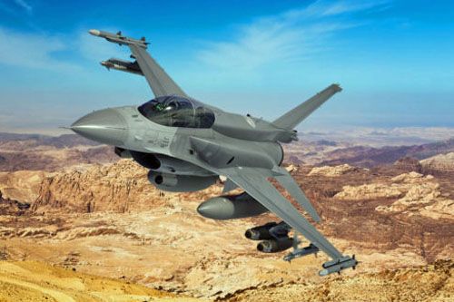 Wizja myśliwca wielozadaniowego F-16V Block 70 dla Jordanii / Ilustracja: Lockheed Martin