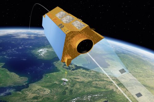 Zastosowana w satelicie SARah-1 technologia radiolokacyjna wraz z bardzo szybkim strojeniem i elastycznym kształtowaniem wiązki umożliwia obserwację powierzchni Ziemi w bardzo wysokiej rozdzielczości, niezależnie od pory dnia i warunków pogodowych / Ilustracja: Airbus