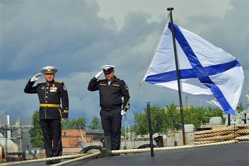 Ceremonia przekazania WMF FR okrętu podwodnego specjalnego przeznaczenia K-329 Biełgorod / Zdjęcie: SP Siewmasz