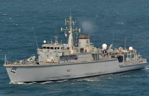 Litwa zakupiła w 2020 wycofany z Royal Navy niszczyciel min Quorn za 1 mln GBP / Zdjęcie: Royal Navy