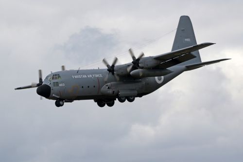 Pierwszy lot próbny ex-belgijskiego C-130H w pakistańskich barwach trwał ok. 2,5 h / Zdjęcia: Laurent Heyligen