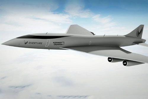 Wizja samolotu naddźwiękowego Overture w wersji wojskowej oferowanej przez Northrop Grummana / Ilustracja: Boom Supersonic