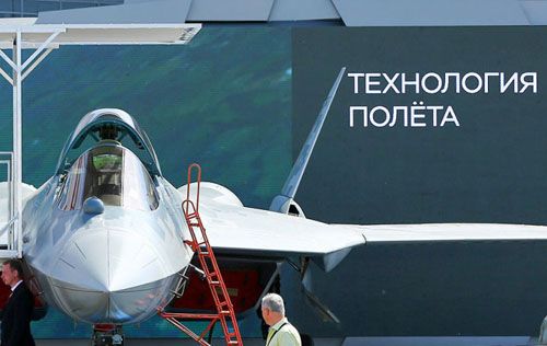 Su-57 na forum Armija-2022 / Zdjęcie: themoscowtimes