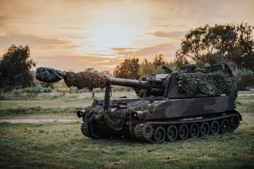 Armatohaubice M109A5Ö zostały w ostatnich latach zakupione przez Łotwę z nadwyżek austriackich sił zbrojnych / Zdjęcie: Sztab Generalny SZ Ukrainy