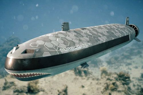 Wizja superciężkiego podwodnego bezzałogowca Surrogat-W / Ilustracja: CKB Rubin