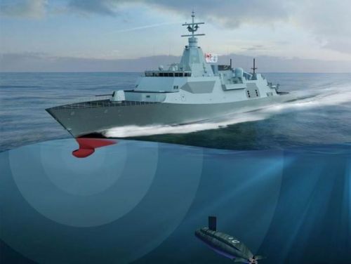 Kanadyjczycy zamierzają pozyskać 15 okrętów Canadian Surface Combatant, które zastąpią już wycofane niszczyciele typu Iroquis i wciąż eksploatowane fregaty typu Halifax / Ilustracja: Ultra Electronics 