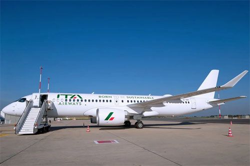 Airbus A220-300 dostarczony ITA Airways za pośrednictwem Air Lease Corporation / Zdjęcie: ITA Airways