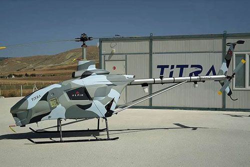 Prototyp bezzałogowego śmigłowca Alpin zbudowany przez turecką Titra we współpracy z amerykańskim UAVOS / Zdjęcie: Titra