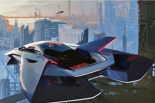 Wizja samolotu eVTOL 3. generacji Oryx / Ilustracja: Bellwether