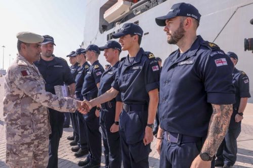 Zespół okrętów Royal Navy został przebazowany z Bahrajnu do Kataru na początku listopada / Zdjęcia: Royal Navy