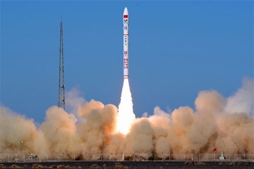 Rakieta nośna Gushenxing-1 startuje z ośrodka kosmicznego Jiuquan z 5 mikrosatelitami obserwacyjnymi Jilin-1 Gaofen 03D na pokładzie, 16 listopada 2022, 14:20 czasu pekińskiego