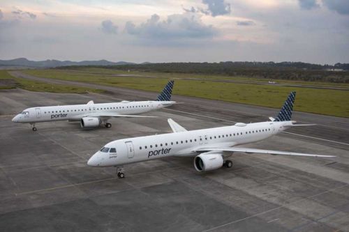 Dwa pierwsze z 50 E195-E2 zamówionych przez Porter Airlines / Zdjęcia: Embraer