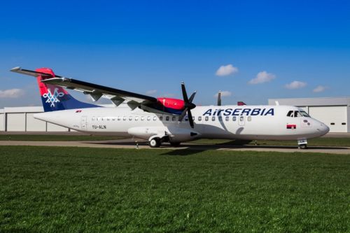 Rejsy na trasie pomiędzy Krakowem a Belgradem mają być wykonywane samolotami ATR-72, zabierającymi na pokład w zależności od wersji od 66 do 72 pasażerów / Zdjęcie: Air Serbia
